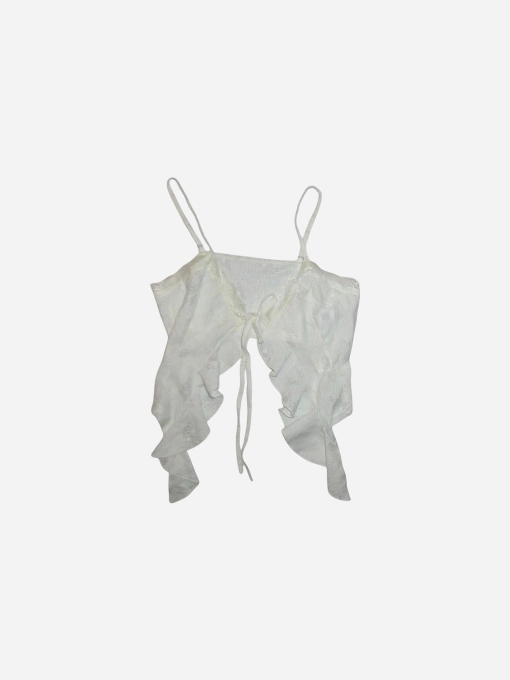 CIDER - Ruffled Tie-Front Cami Top - Picture 2 of 6